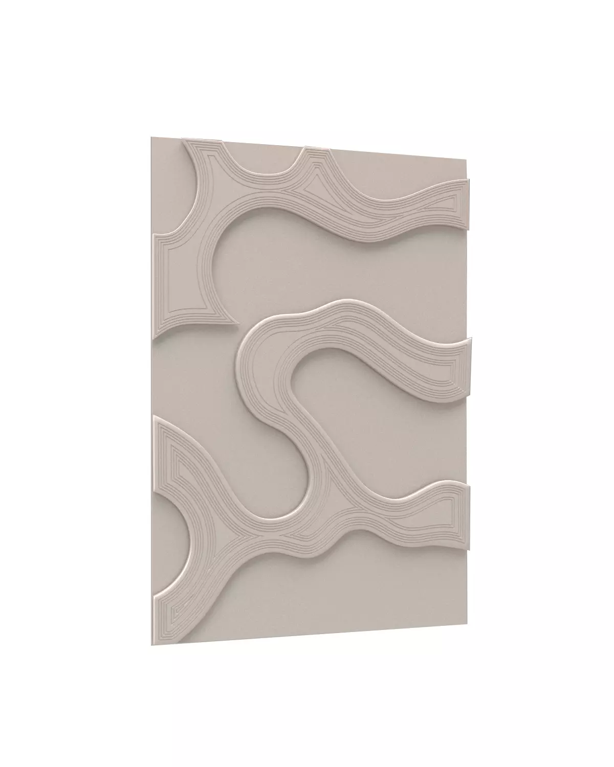 Organic wall decor 3D model_0