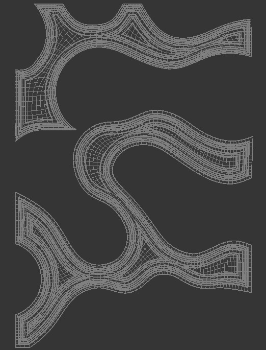 Organic wall decor 3D model_5