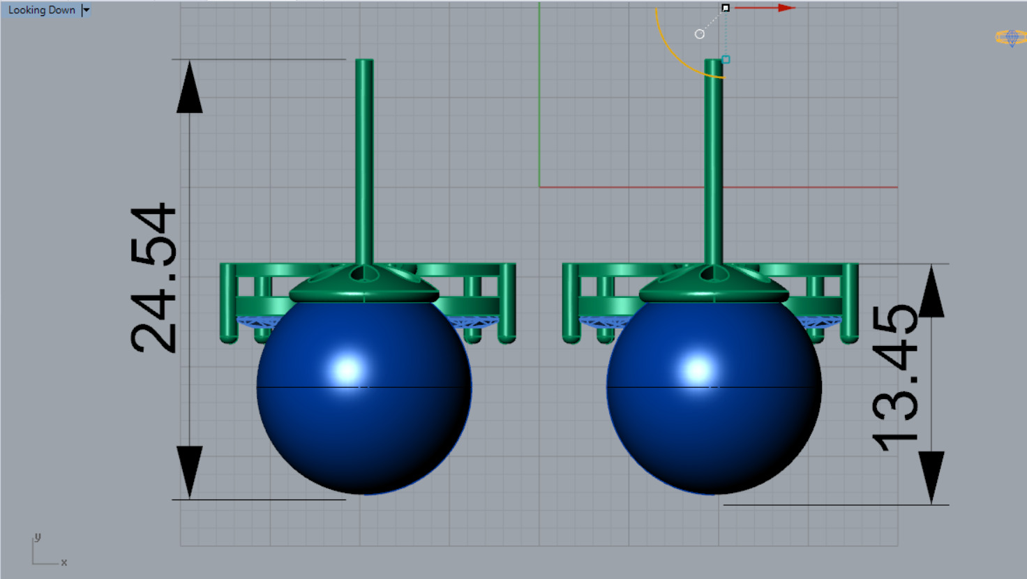 Marquise-cut pearl and diamond STL earrings pe0031 3D print model_9