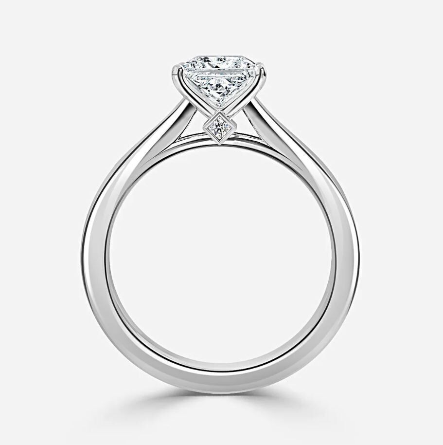 Solitaire Engagement Ring 07 3D print model_1