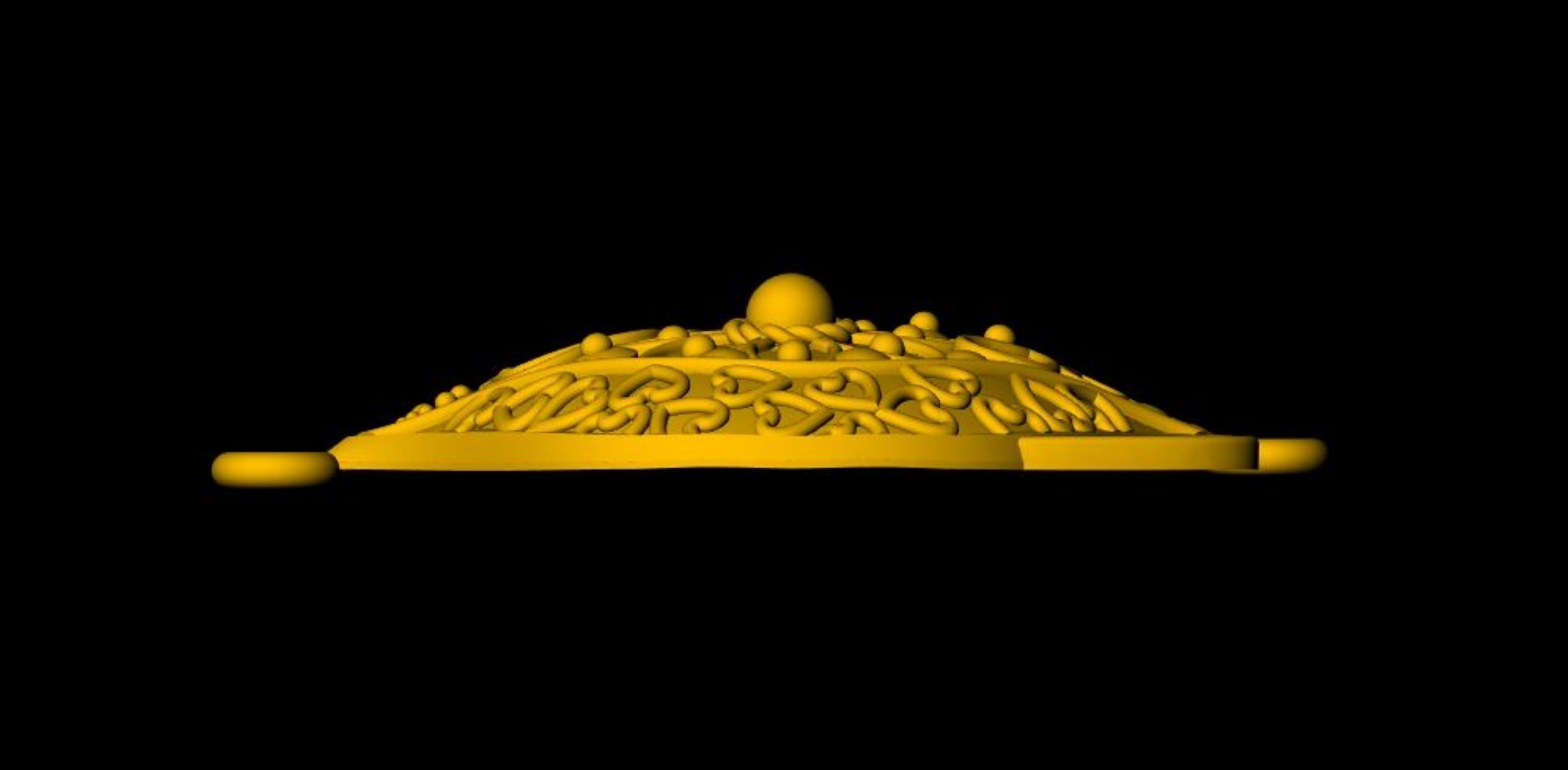 Designer Matt Pendant - 0095 3D print model_5