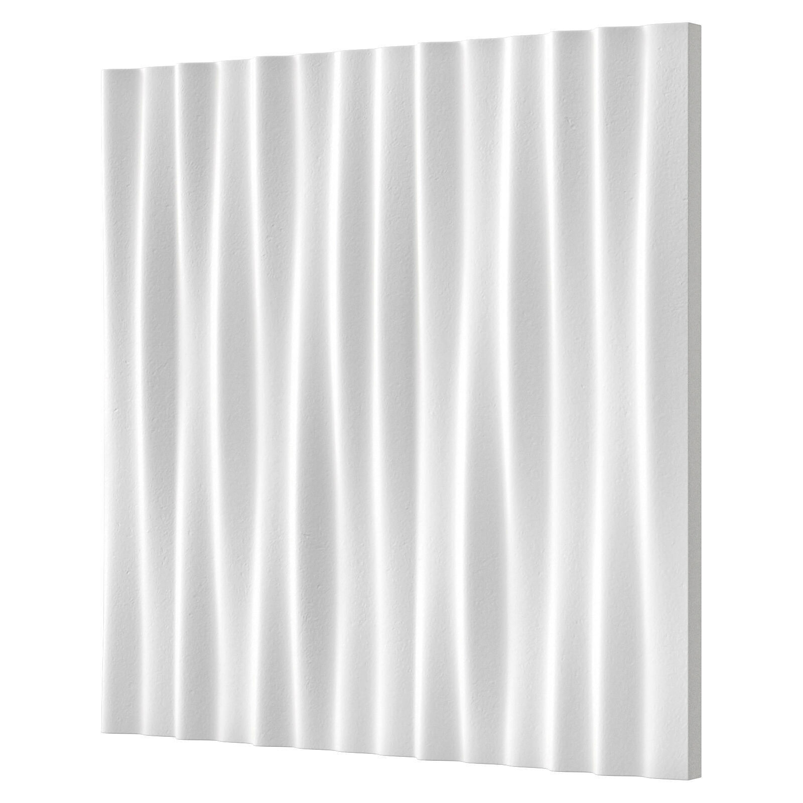 Gesso wall 3d panels Linen 3D model_8