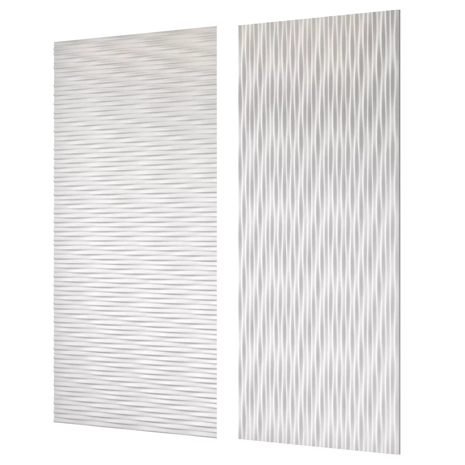 Gesso wall 3d panels Linen 3D model_0
