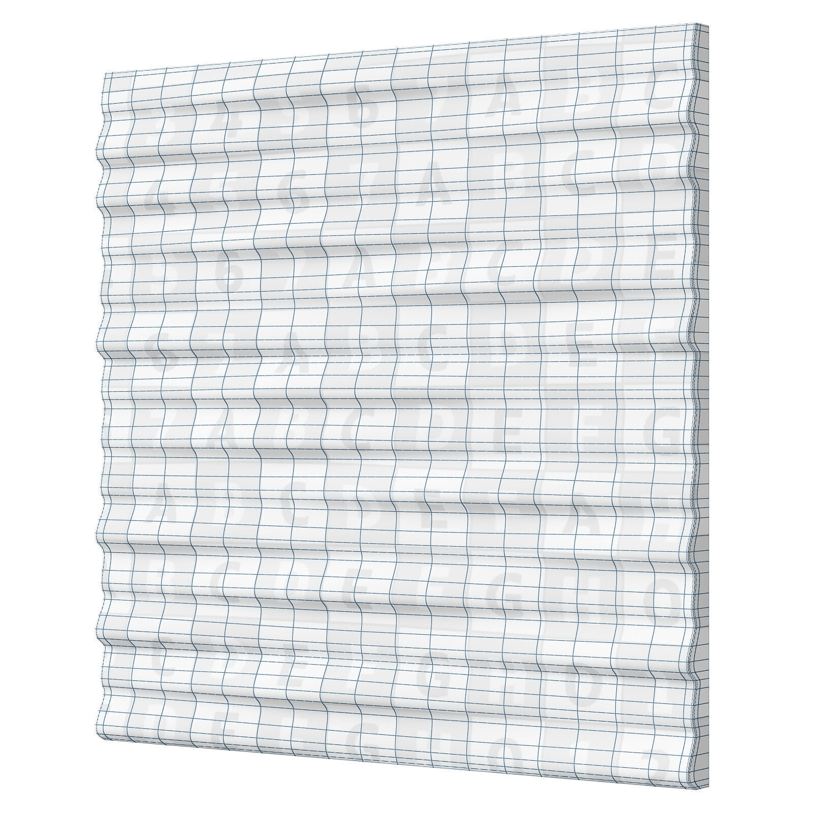 Gesso wall 3d panels Linen 3D model_9