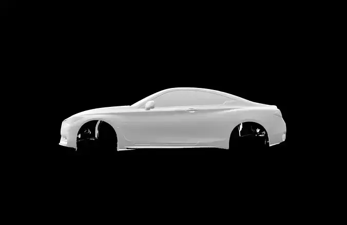3D SCAN DATA INFINITI Q60 CV37 EXTERIOR