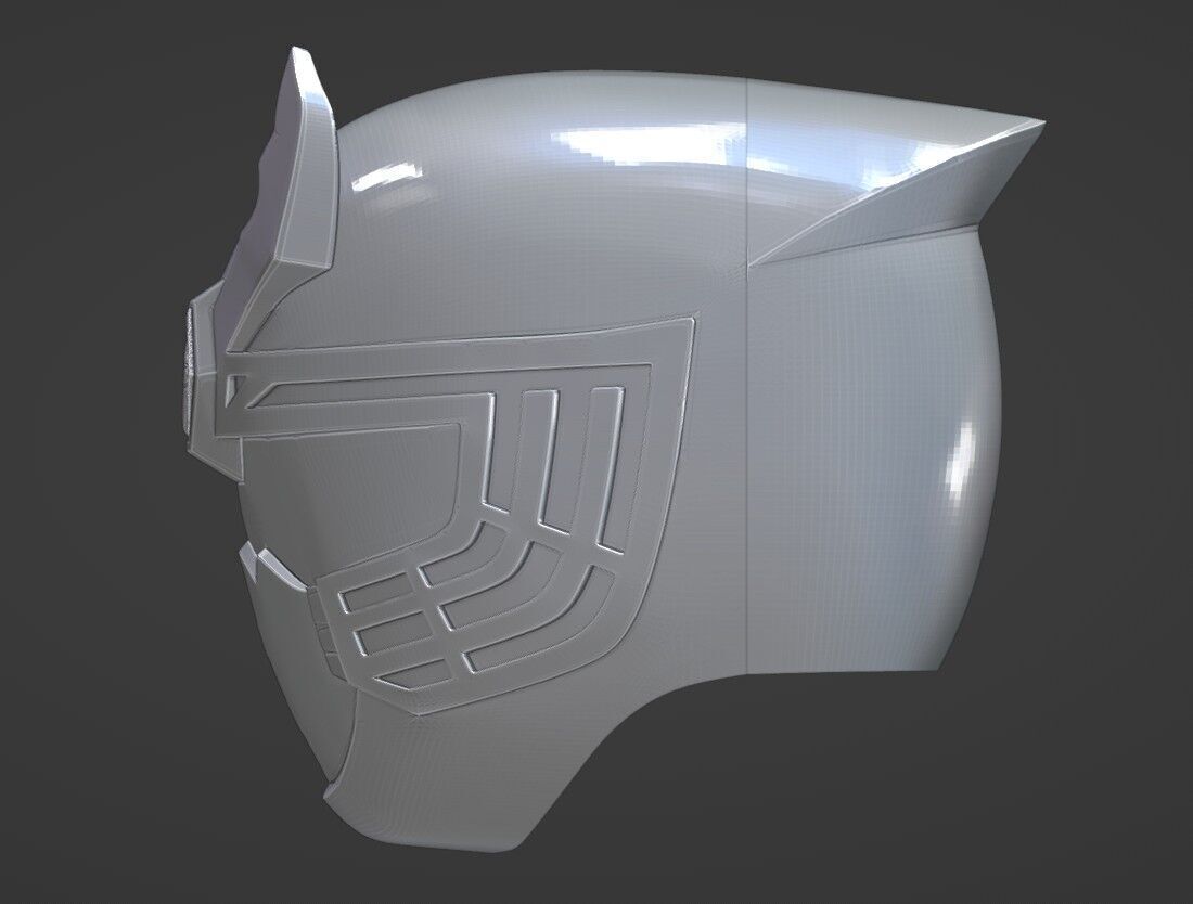 Power Rangers Ninja Storm Navy Thunder Ranger Helmet 3D print model_8