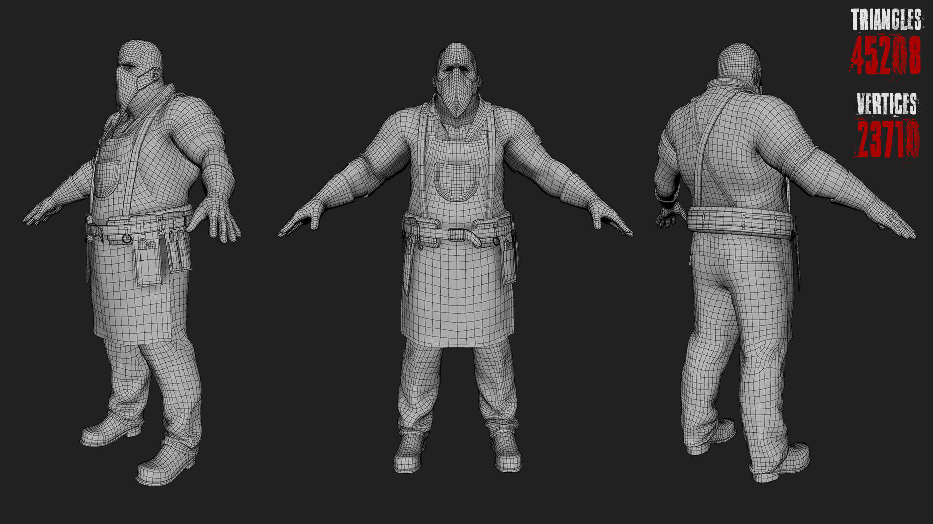 Horror Villains Pack - Rigged and Animated Low-poly 3D model_28