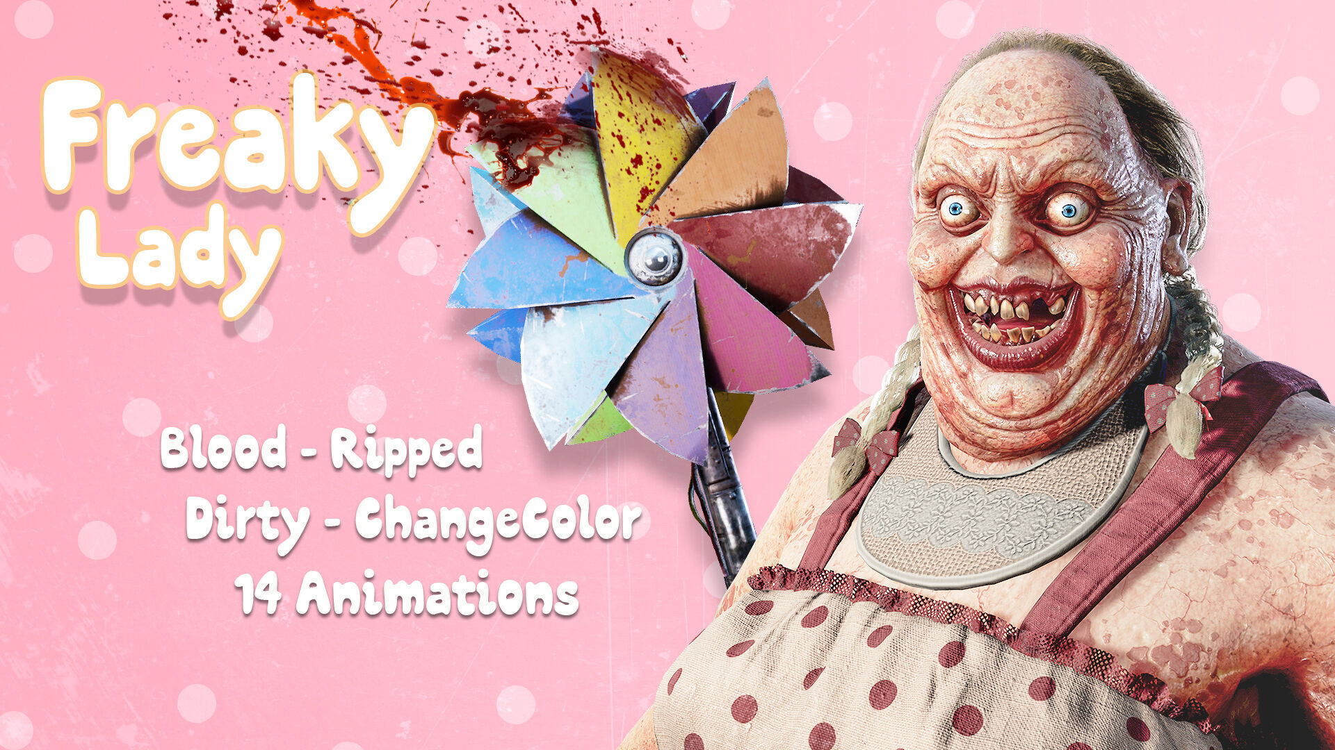 Horror Villains Pack - Rigged and Animated Low-poly 3D model_35