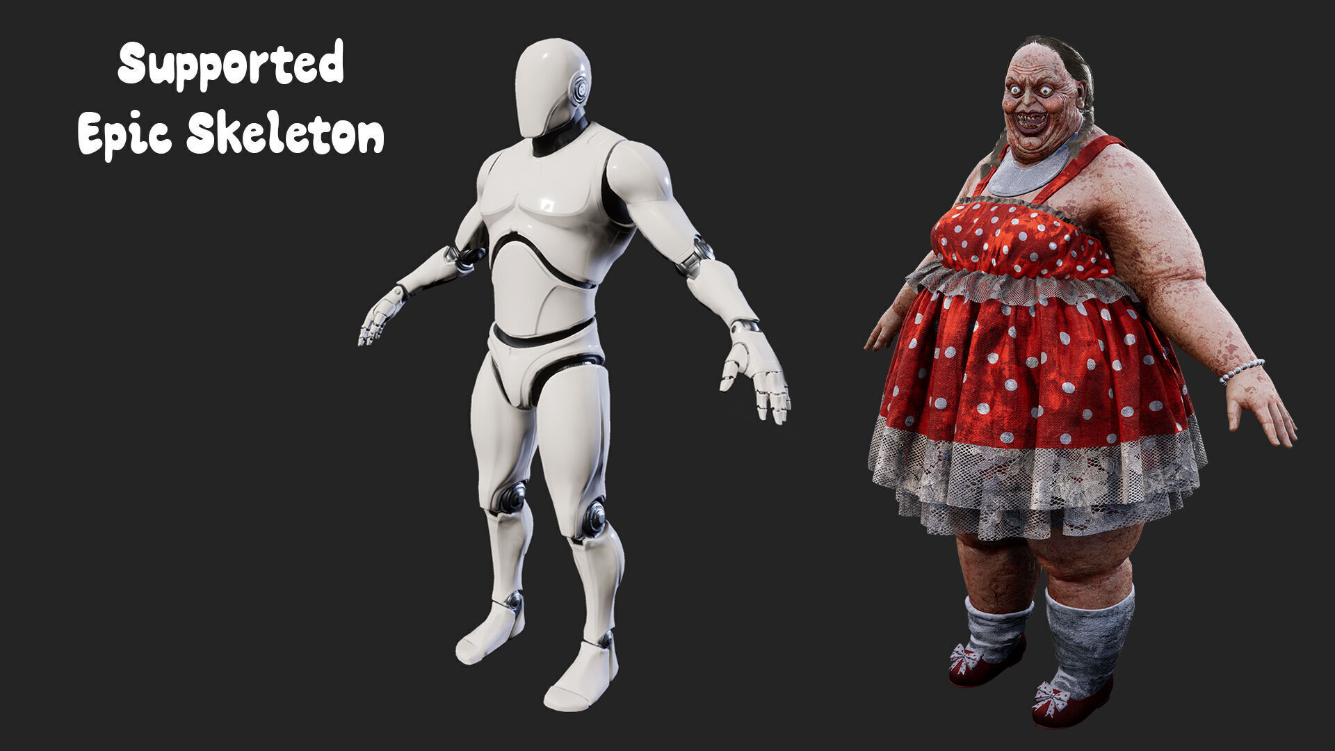 Horror Villains Pack - Rigged and Animated Low-poly 3D model_40