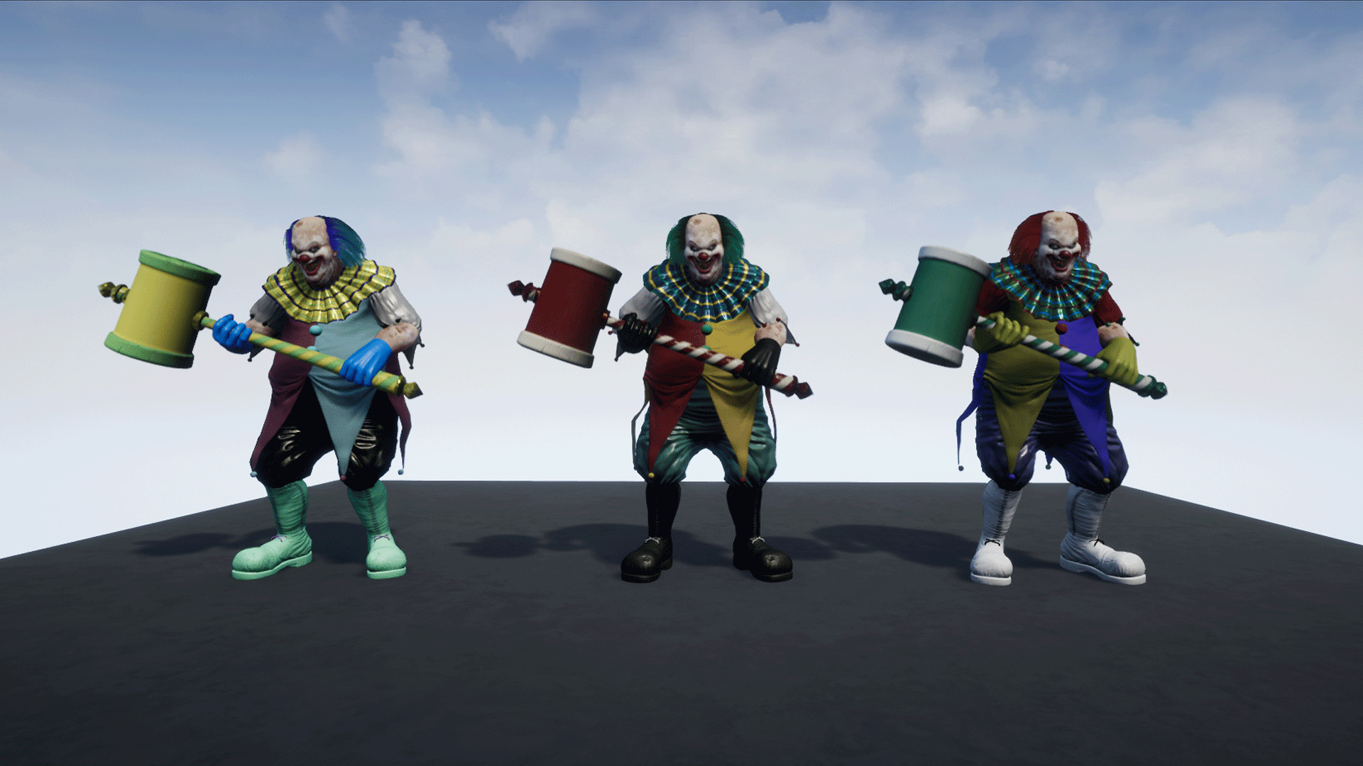 Horror Villains Pack - Rigged and Animated Low-poly 3D model_59
