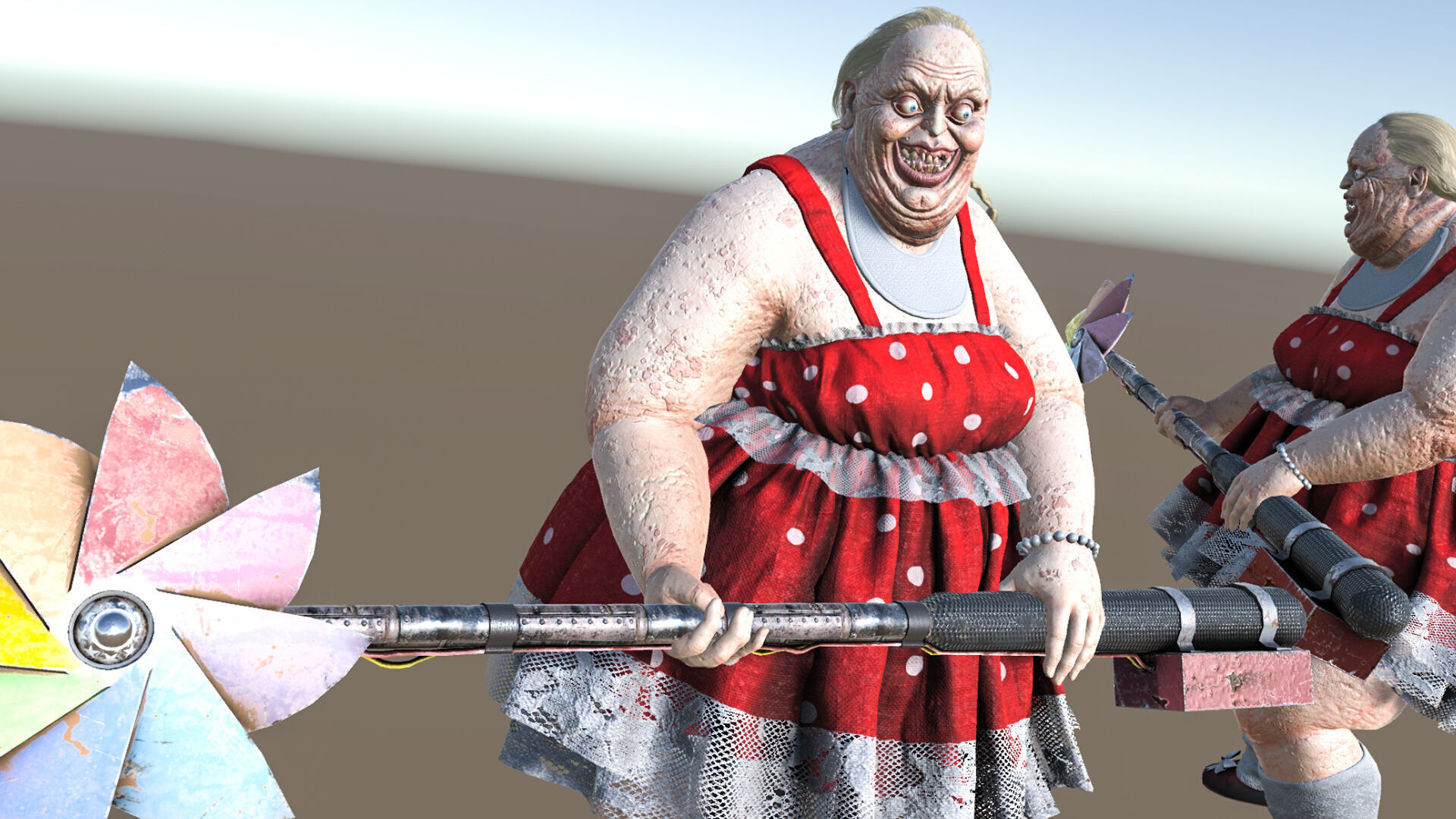 Horror Villains Pack - Rigged and Animated Low-poly 3D model_48