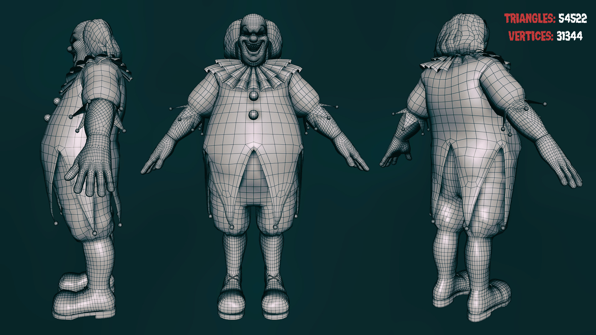 Horror Villains Pack - Rigged and Animated Low-poly 3D model_61