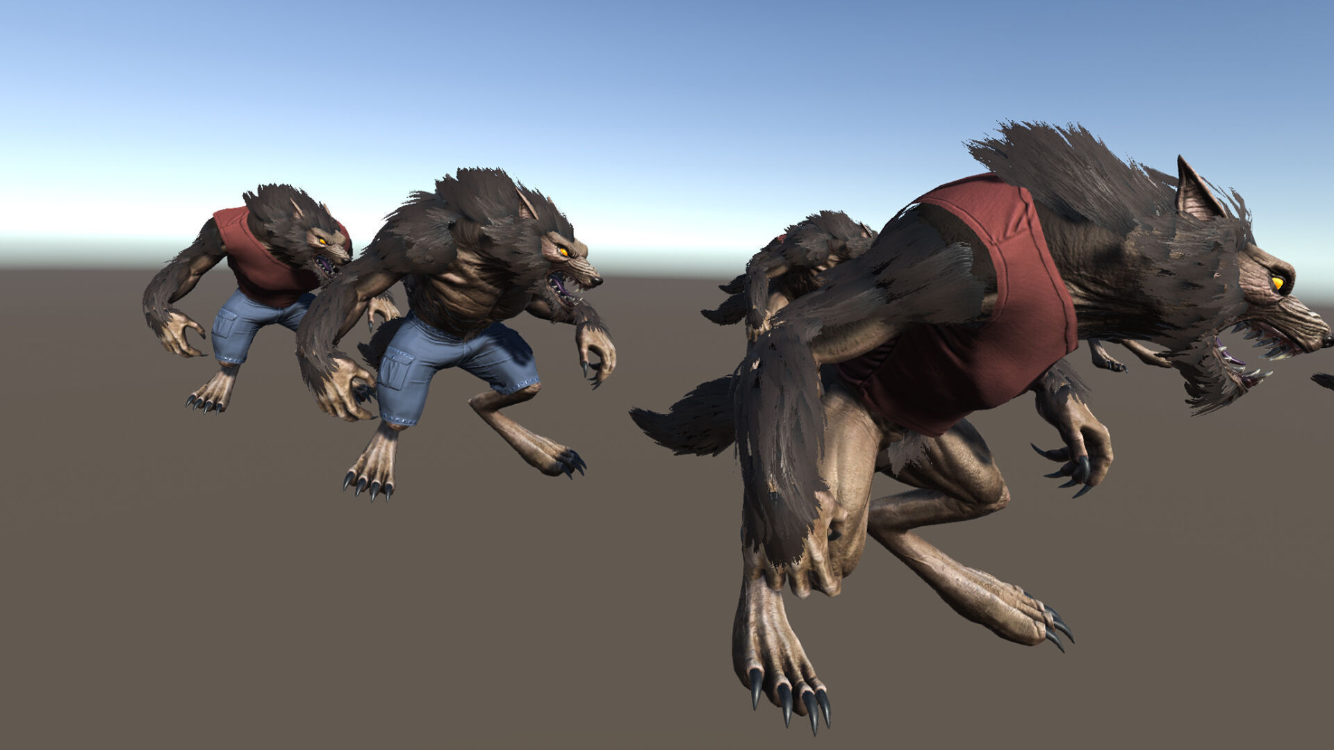 Horror Villains Pack - Rigged and Animated Low-poly 3D model_78