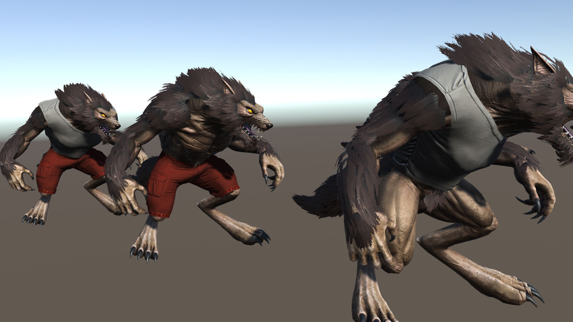 Horror Villains Pack - Rigged and Animated Low-poly 3D model_81