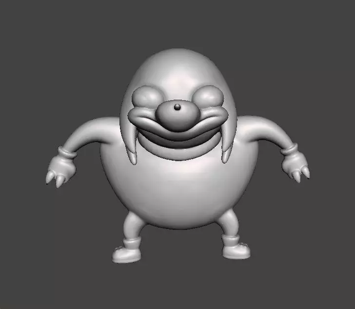 UGANDAN KNUCKLES FIGURE MODEL MEME SONIC STATUE 3D print model_0
