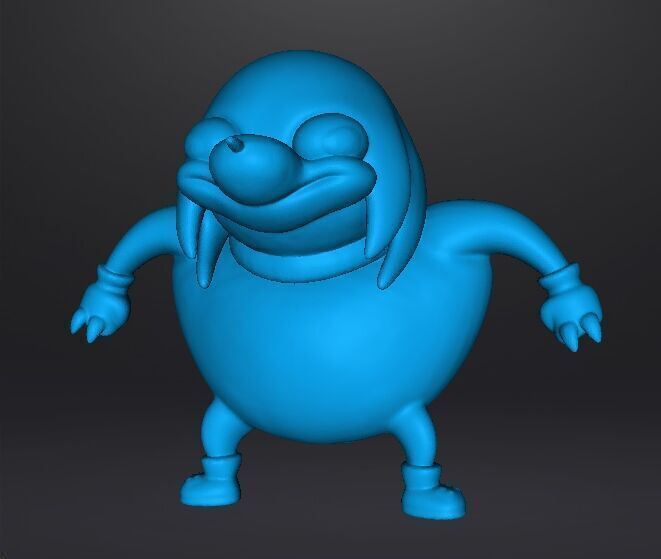 UGANDAN KNUCKLES FIGURE MODEL MEME SONIC STATUE 3D print model_10