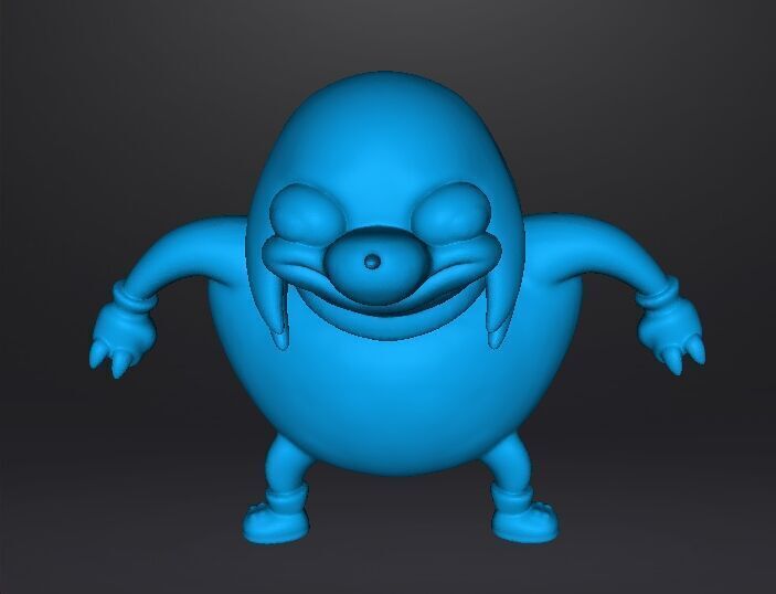 UGANDAN KNUCKLES FIGURE MODEL MEME SONIC STATUE 3D print model_11