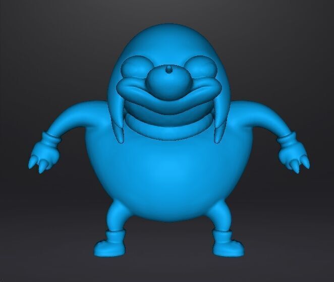 UGANDAN KNUCKLES FIGURE MODEL MEME SONIC STATUE 3D print model_8
