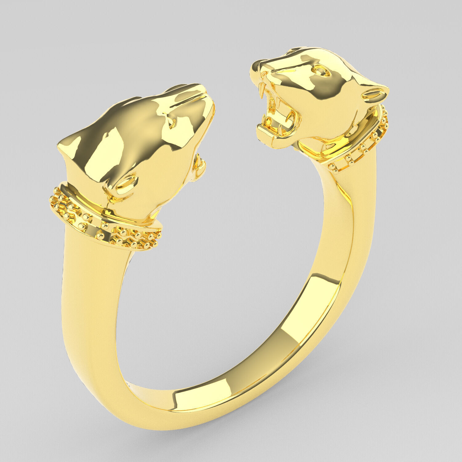 panther ring 3D print model_1