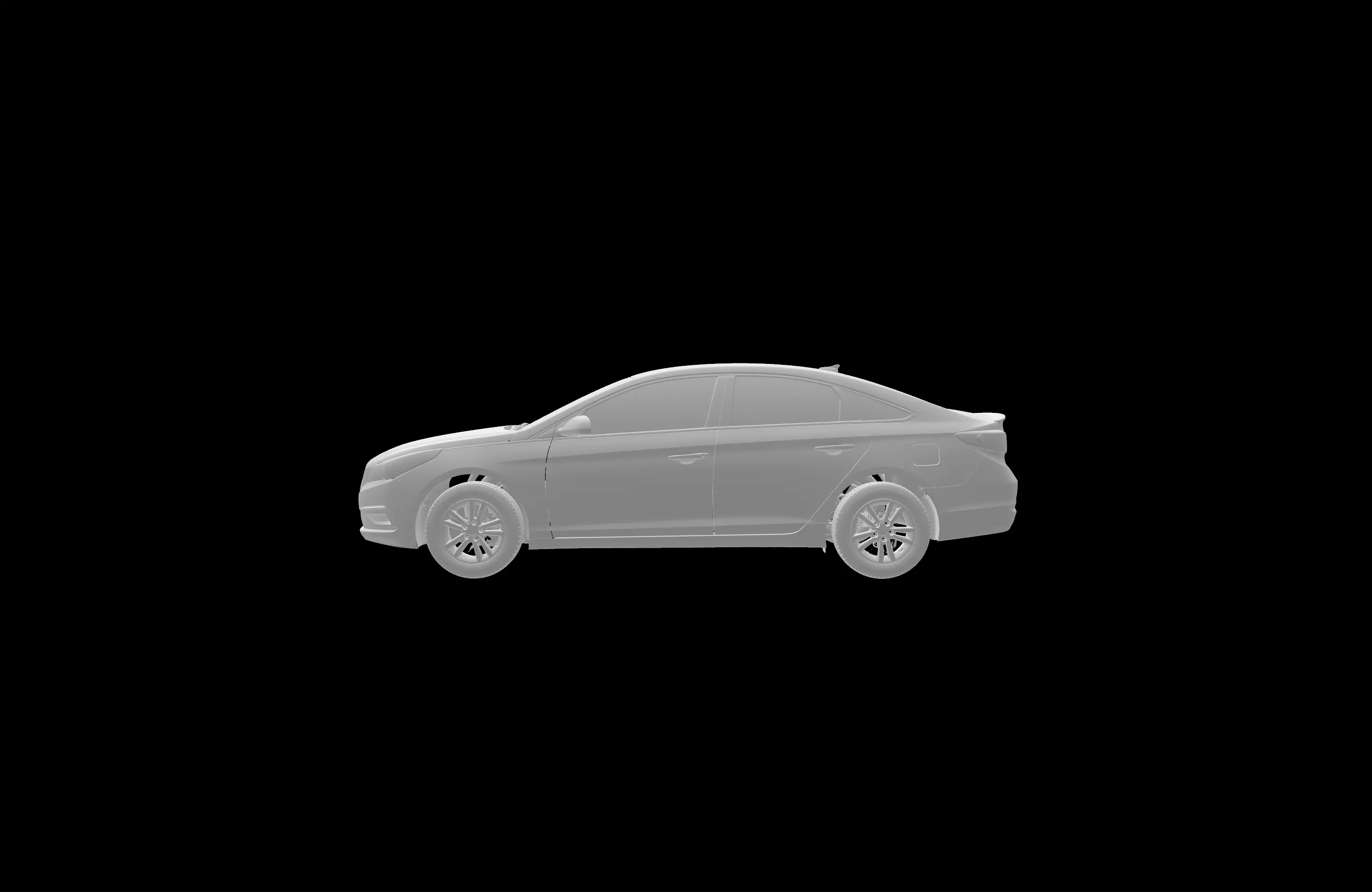 3D SCAN DATA HYUNDAI SONATA 2015 EXTERIOR 3D model_0