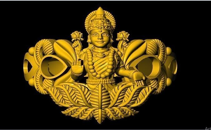 laxmi ring 3dm file 3D print model