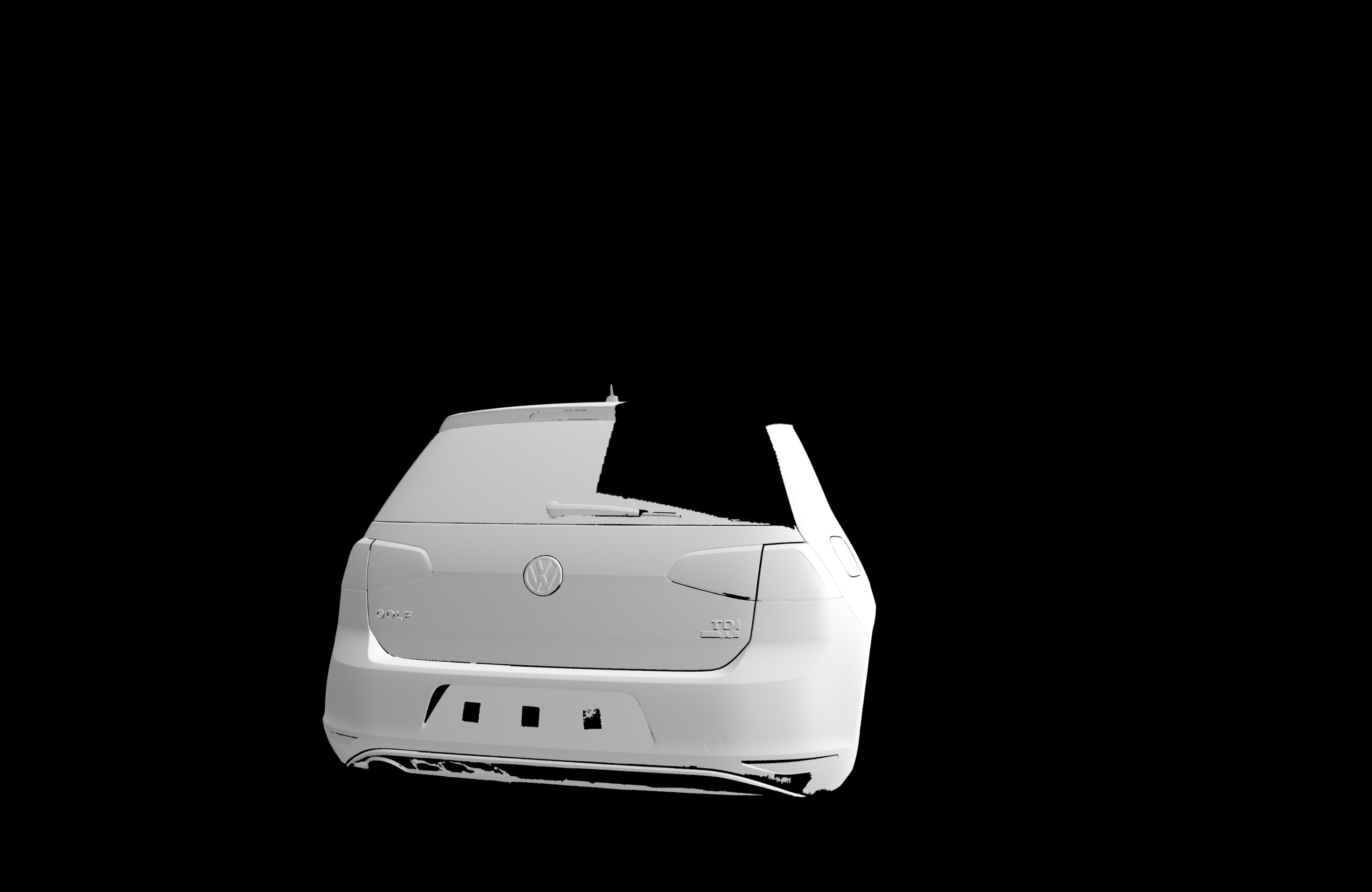 3D SCAN DATA VW GOLF 5DR MK7 EXTERIOR 3D model_2