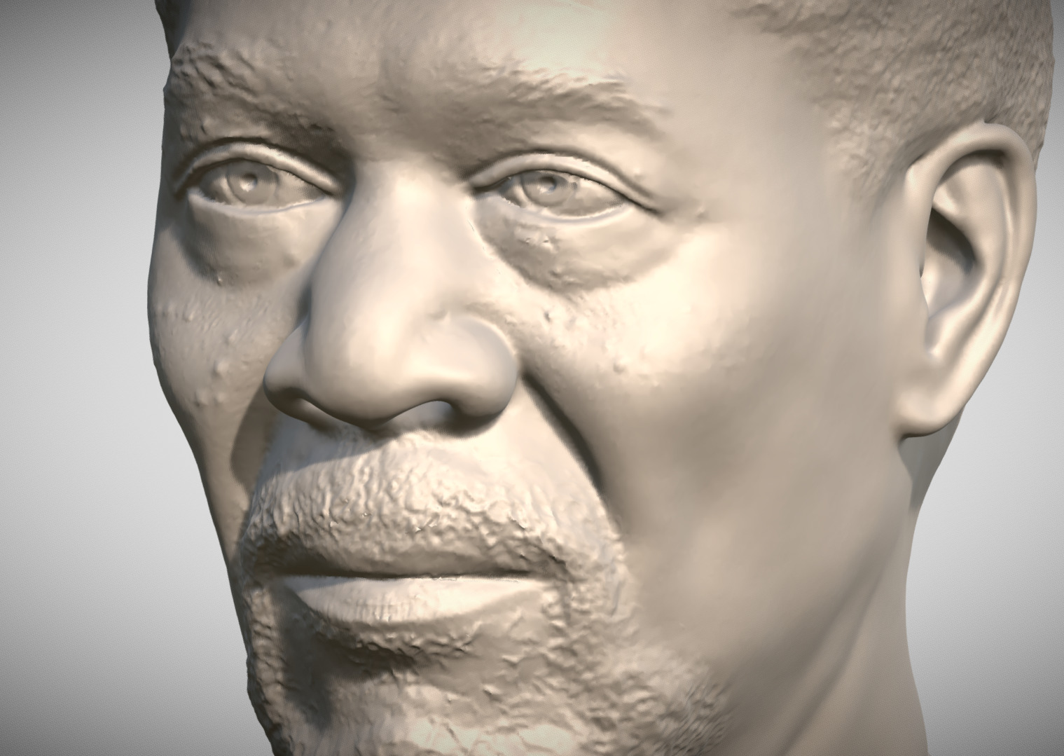 Morgan Freeman bust 3D print model_12