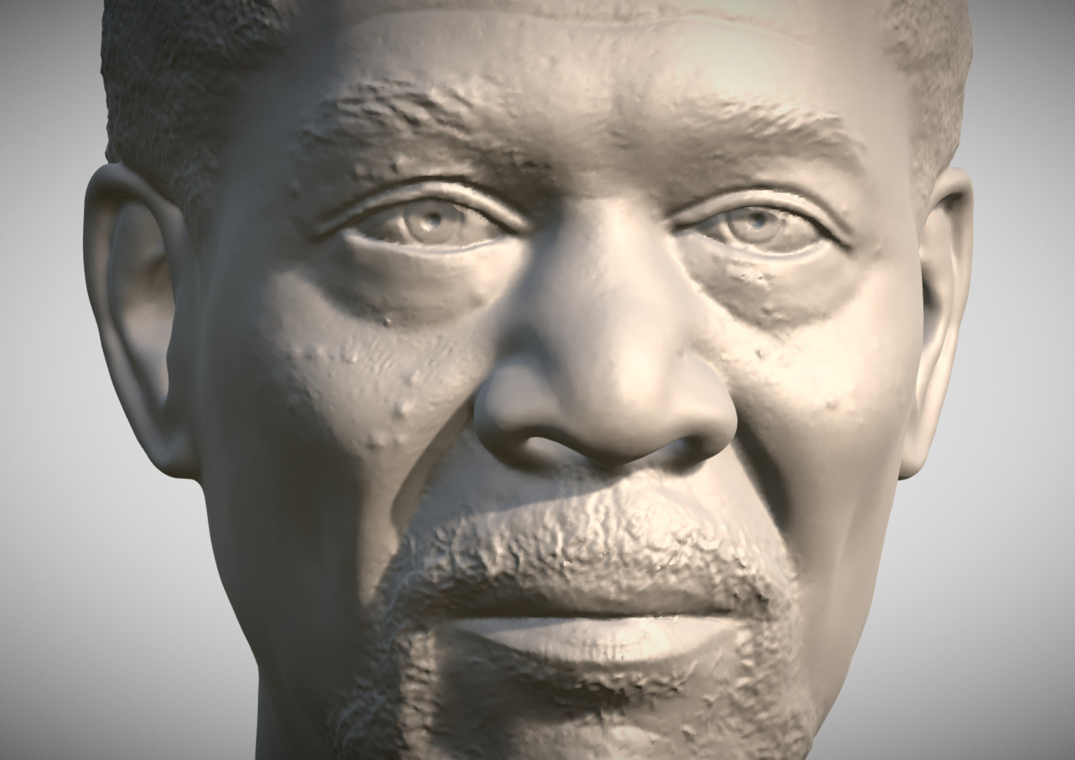 Morgan Freeman bust 3D print model_11