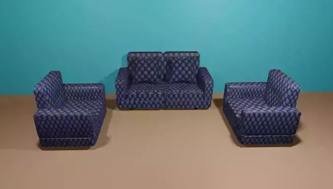 Sofa Set with Pillows