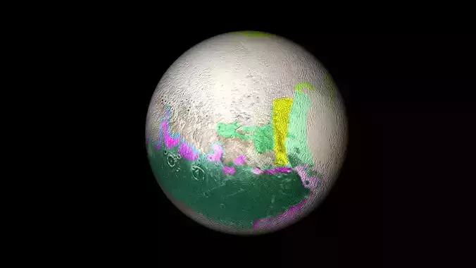 Rainbow Pluto 3D model