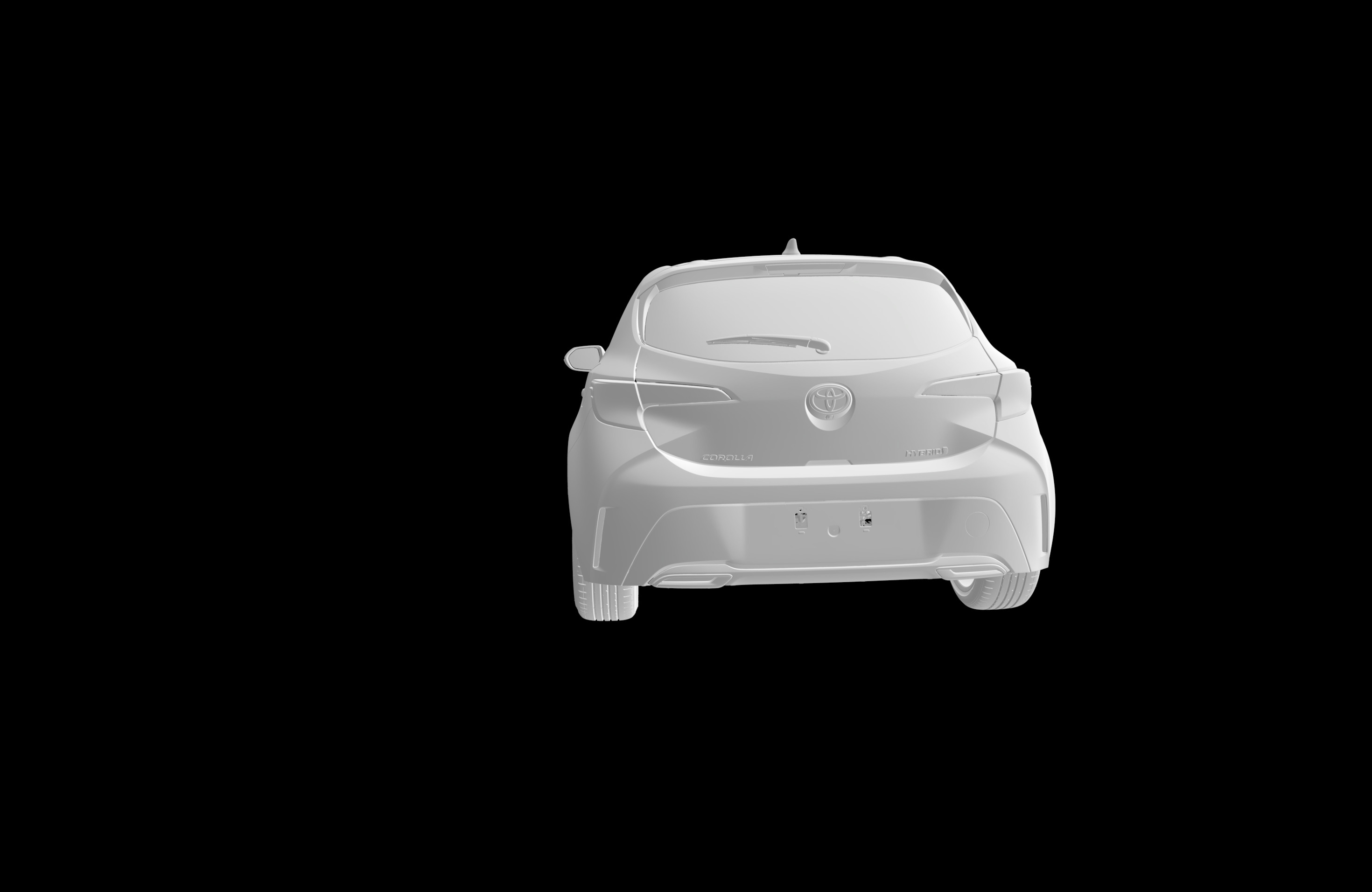 3D SCAN DATA TOYOTA COROLLA E210 HATHBACK EXTERIOR 3D model_4