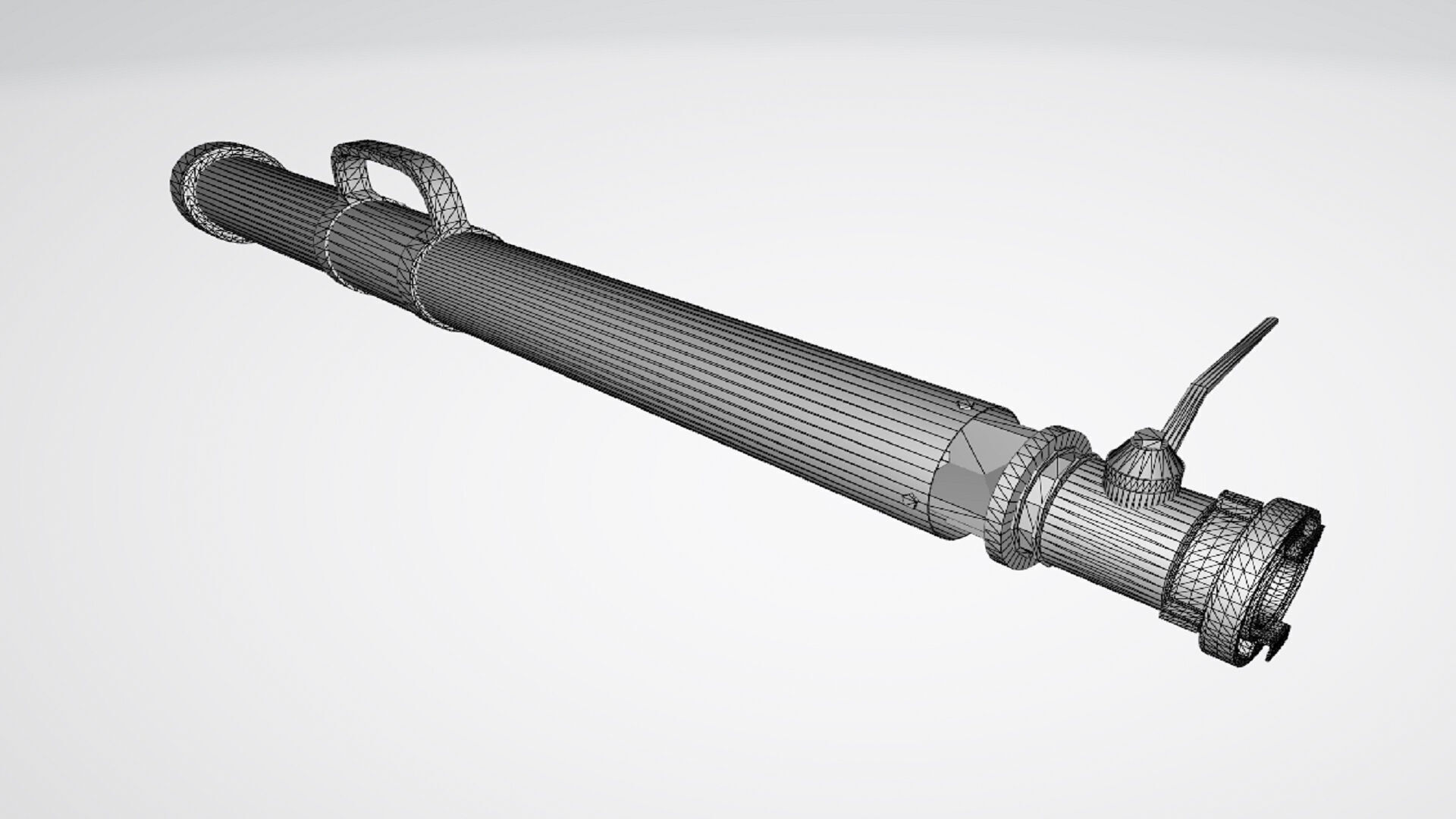 firefighting Foam Nozzle Free low-poly 3D model_8