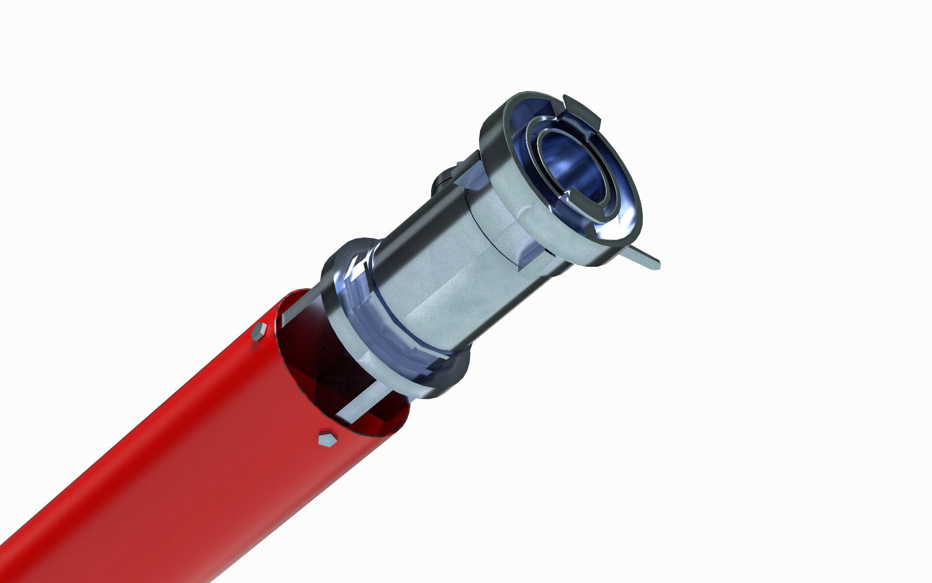 firefighting Foam Nozzle Free low-poly 3D model_6