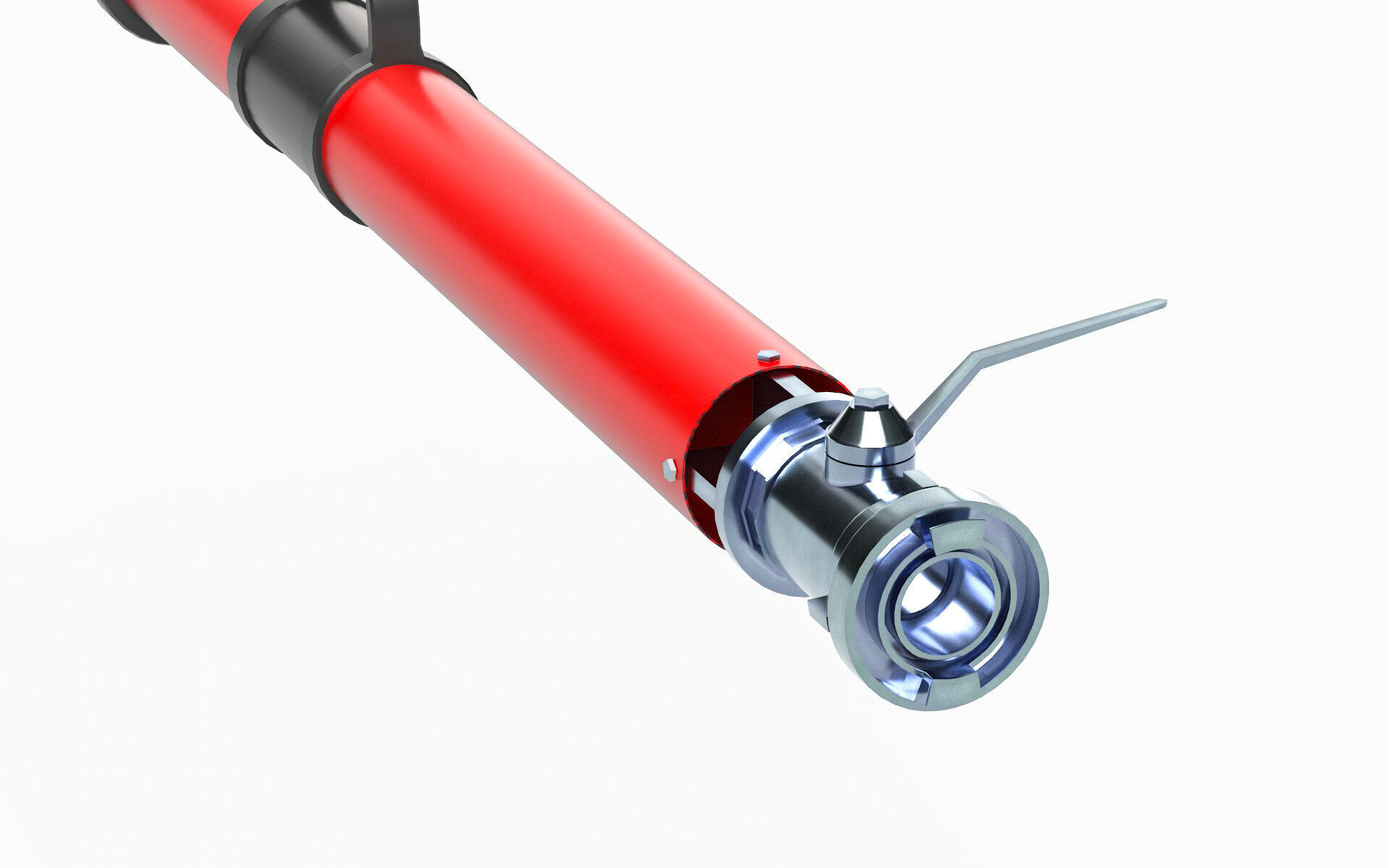 firefighting Foam Nozzle Free low-poly 3D model_3