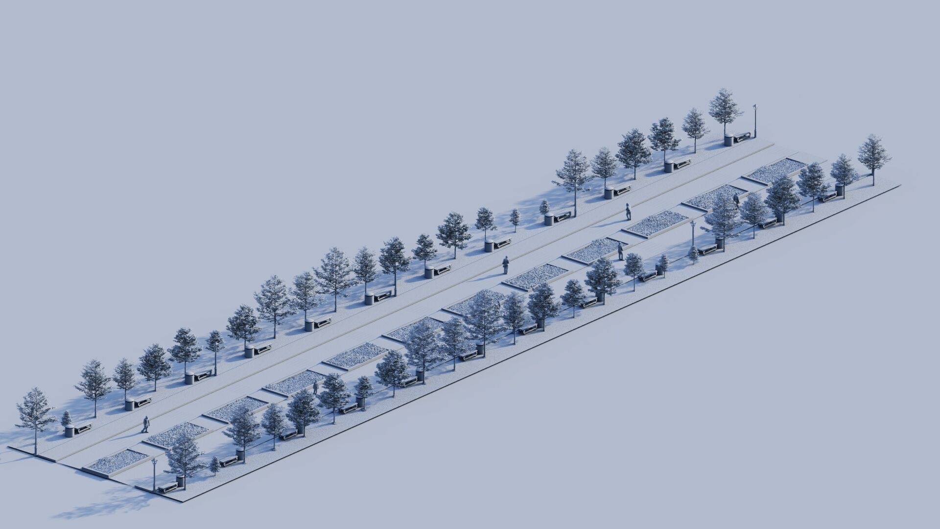 public park-Private Park Landscape 3D model_24