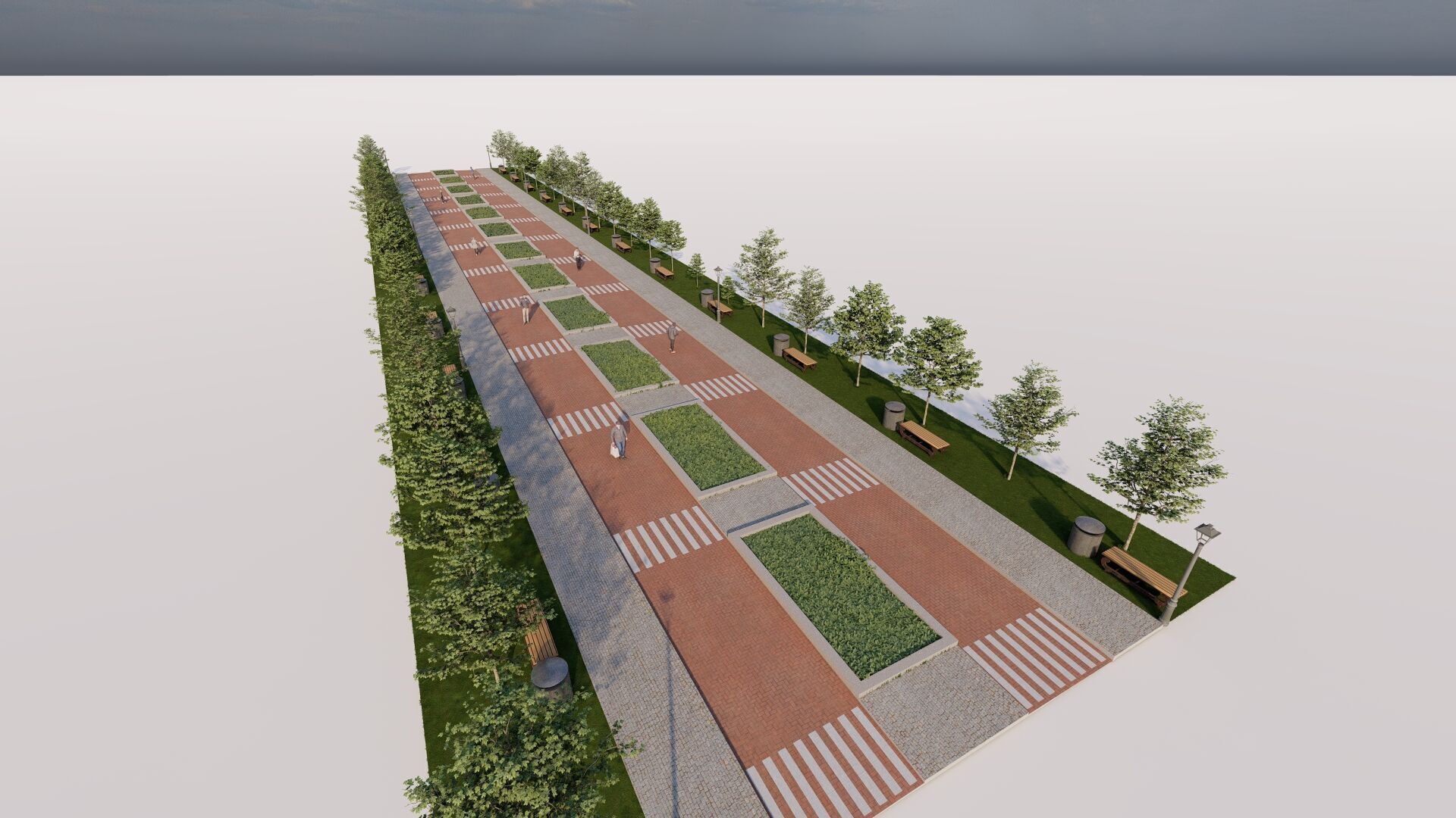 public park-Private Park Landscape 3D model_8