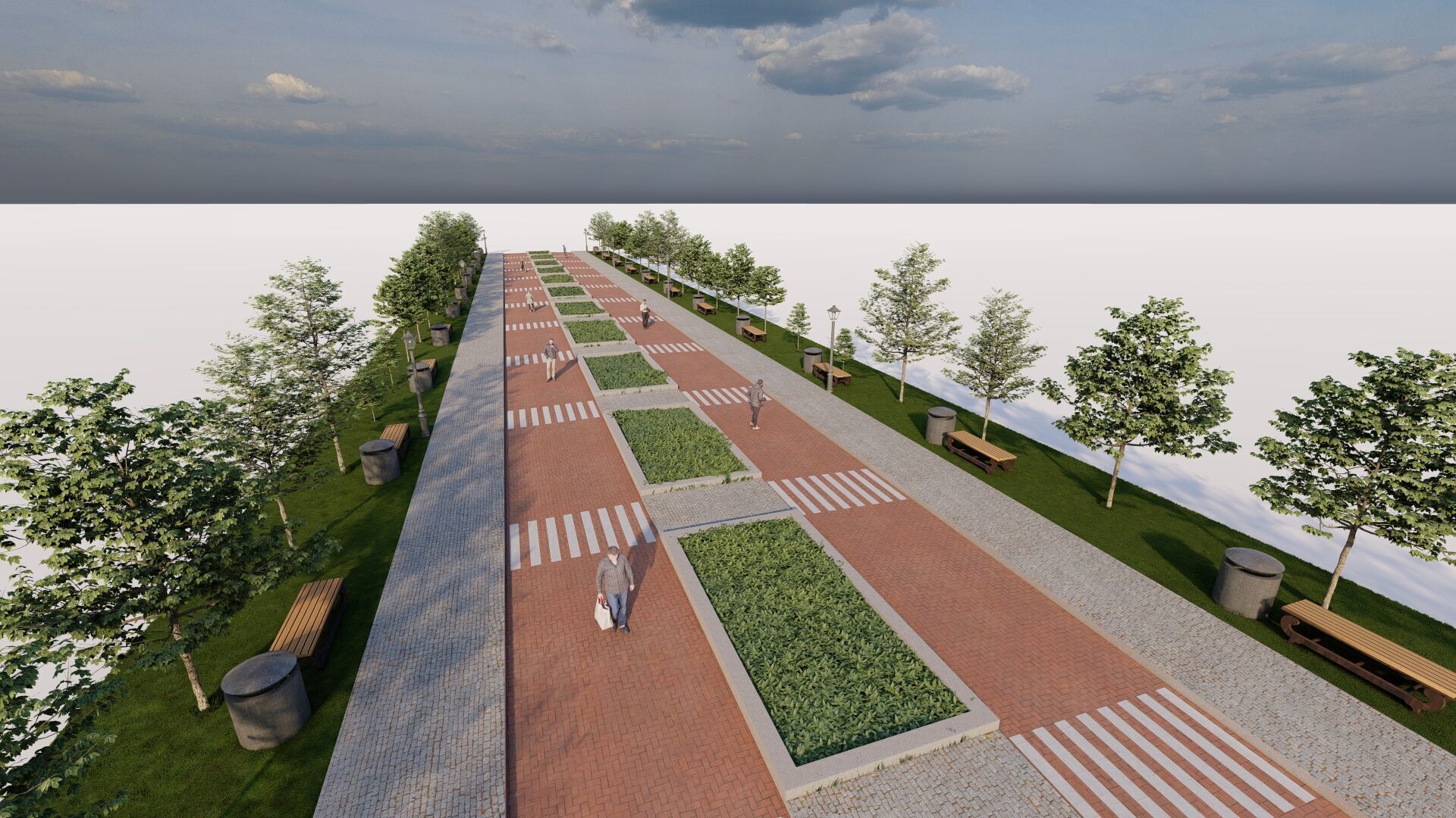 public park-Private Park Landscape 3D model_6