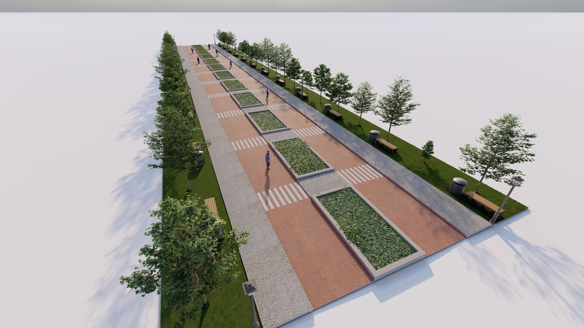 public park-Private Park Landscape 3D model_1
