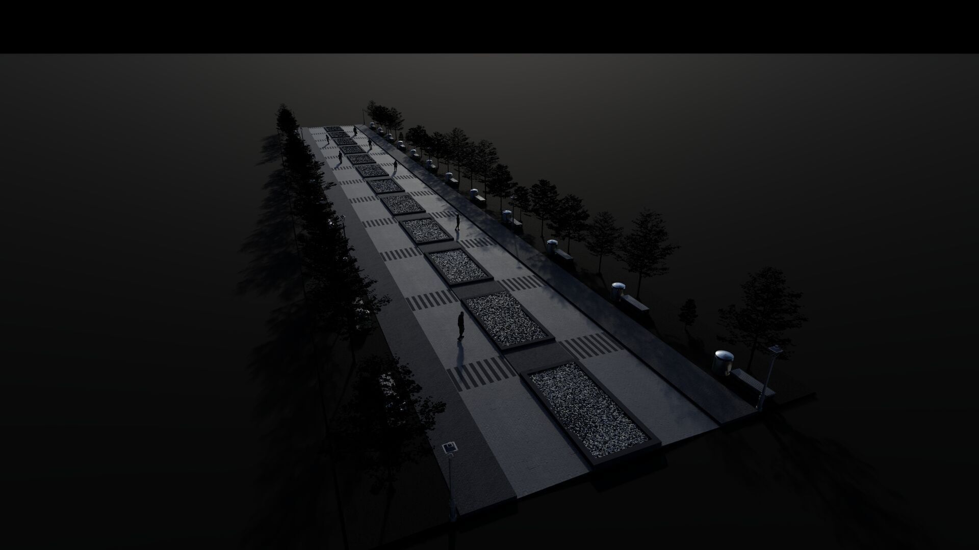 public park-Private Park Landscape 3D model_36
