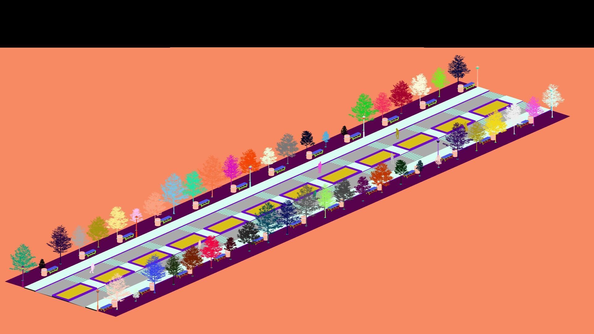 public park-Private Park Landscape 3D model_28