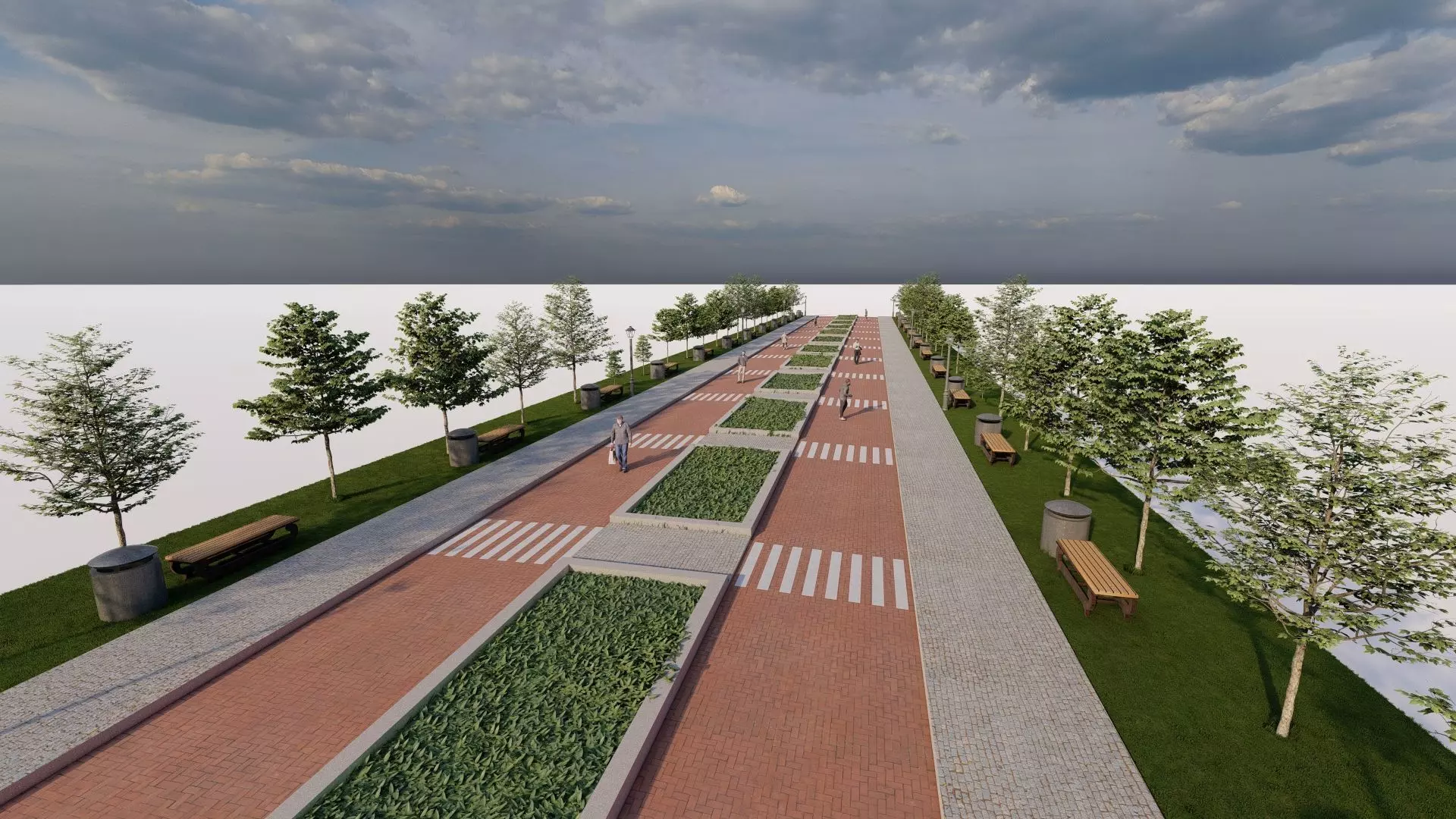 public park-Private Park Landscape 3D model_0