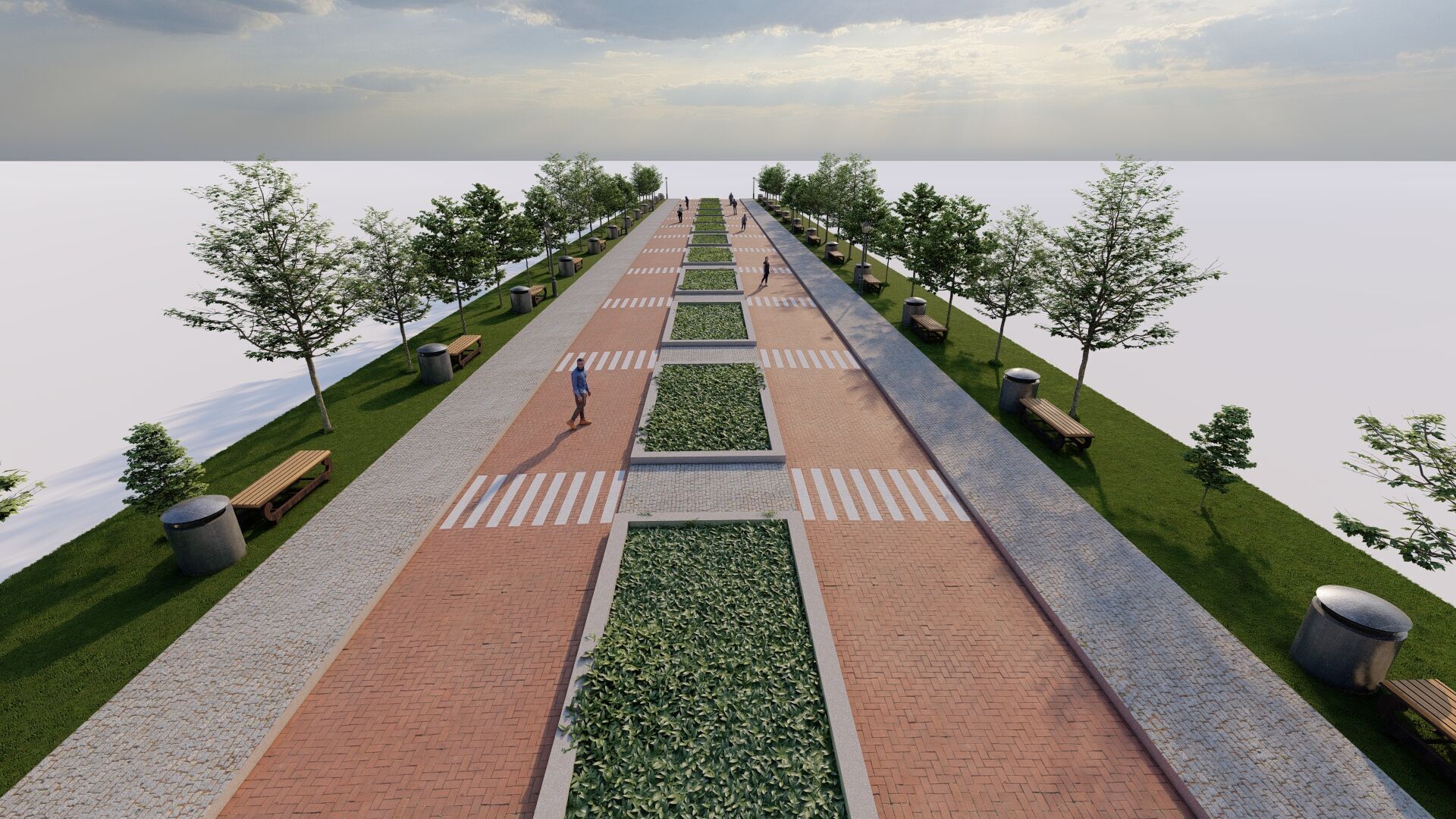 public park-Private Park Landscape 3D model_10
