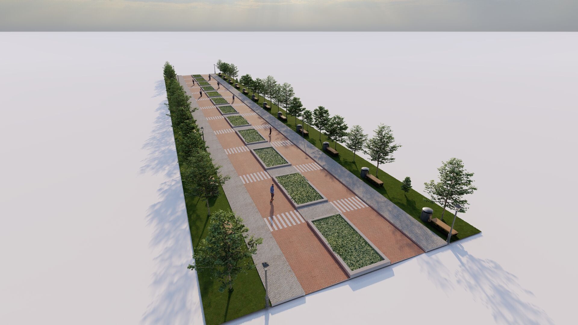 public park-Private Park Landscape 3D model_4
