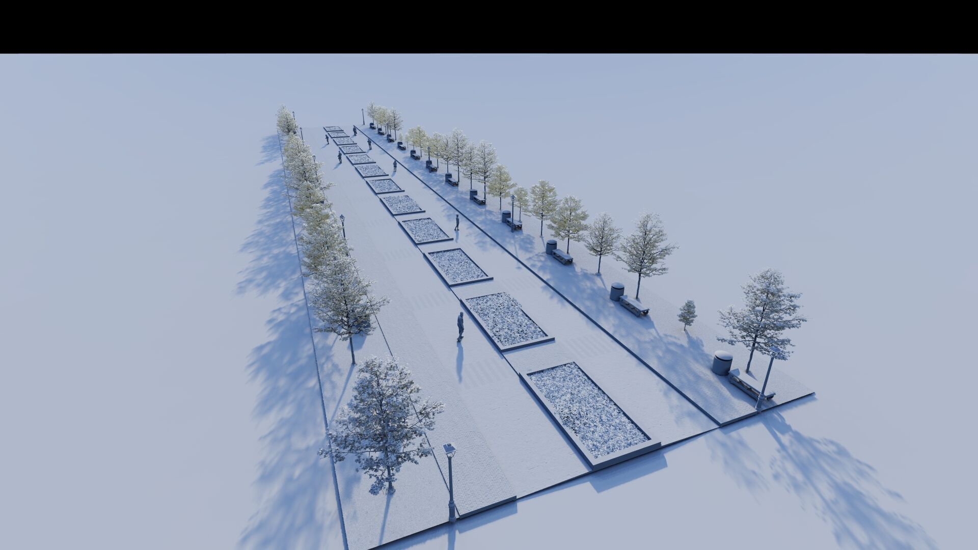 public park-Private Park Landscape 3D model_37