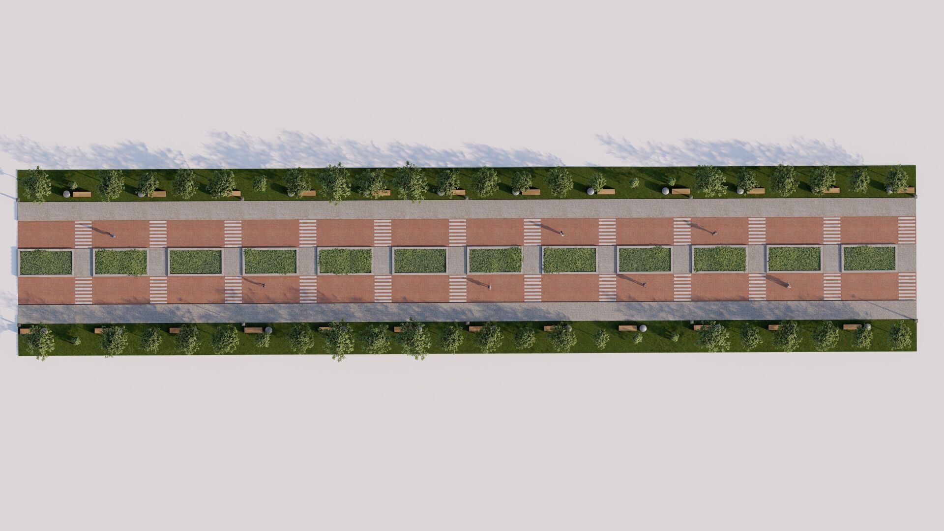 public park-Private Park Landscape 3D model_5
