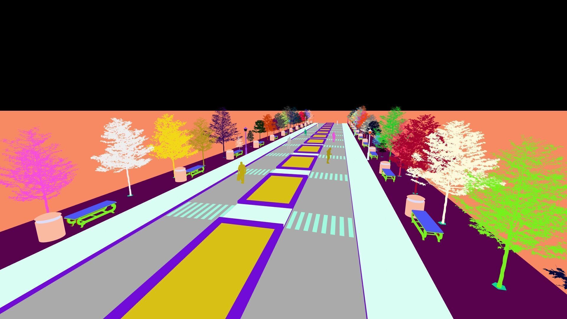 public park-Private Park Landscape 3D model_15