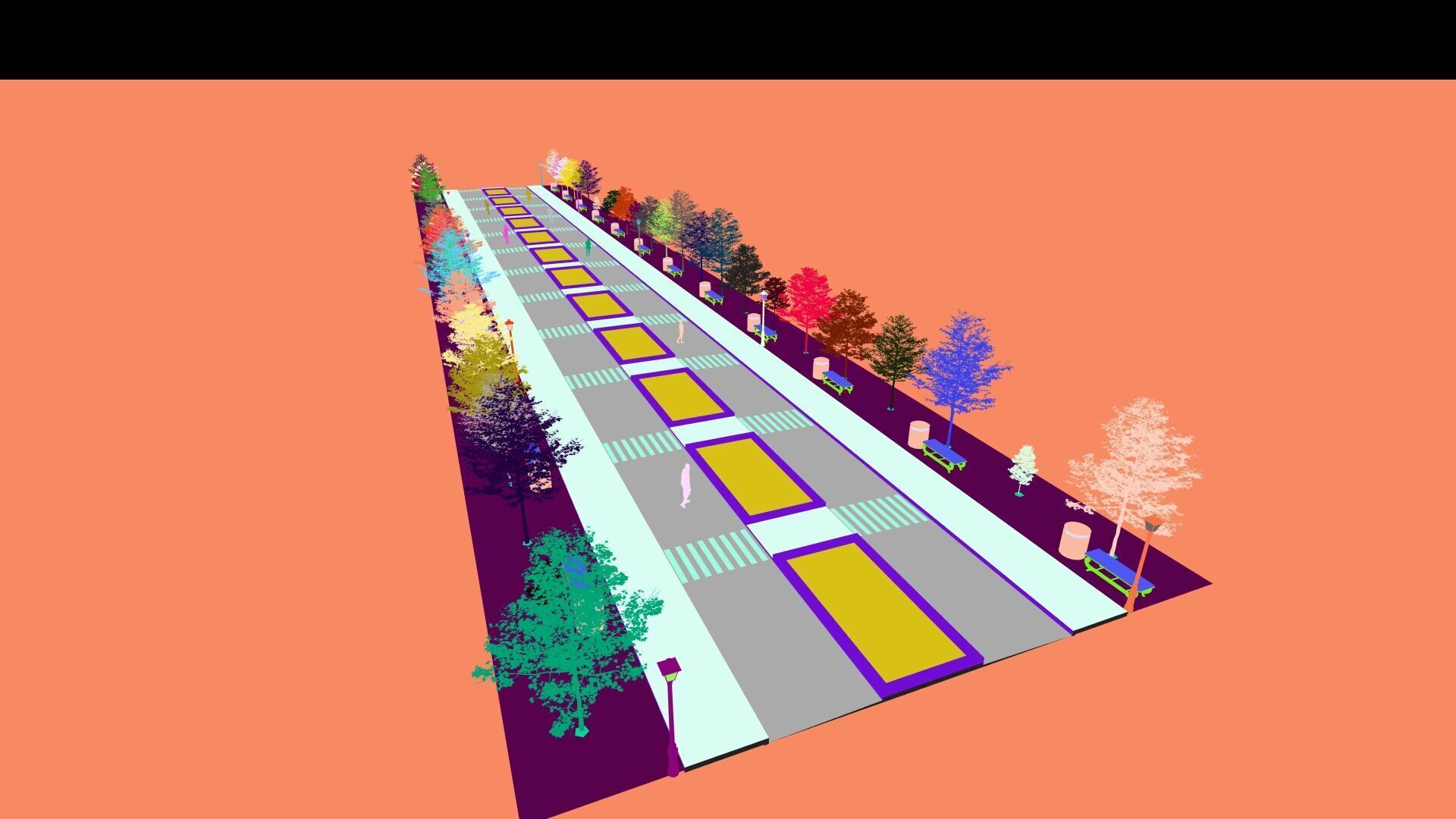 public park-Private Park Landscape 3D model_34