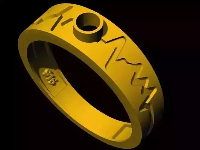 solitaire ring 3dm file