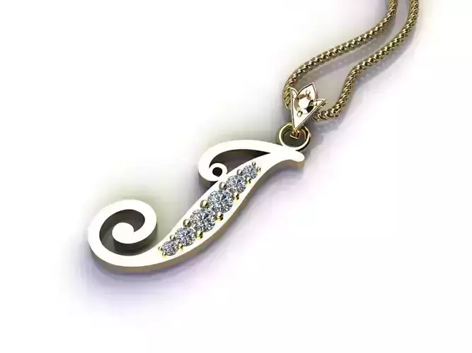 Fancy Font Style Pendant I