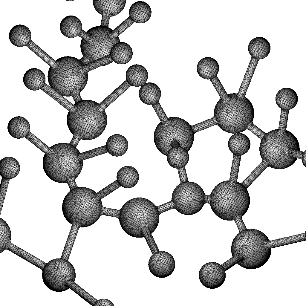 Lisinopril Molecular Structure 3D print model_9